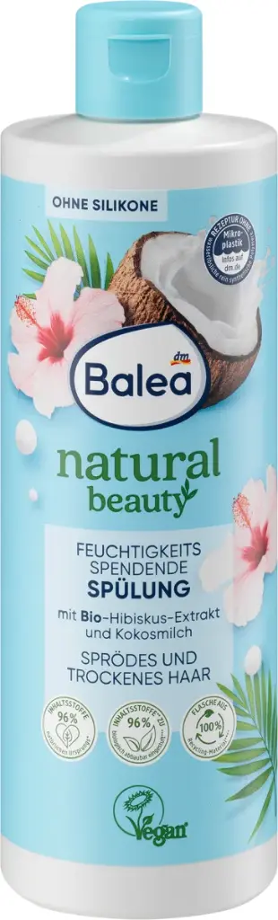 Balea Conditioner Natural Beauty Bio-Hibiskus-Extrakt und Cocosmilch, 350 ml